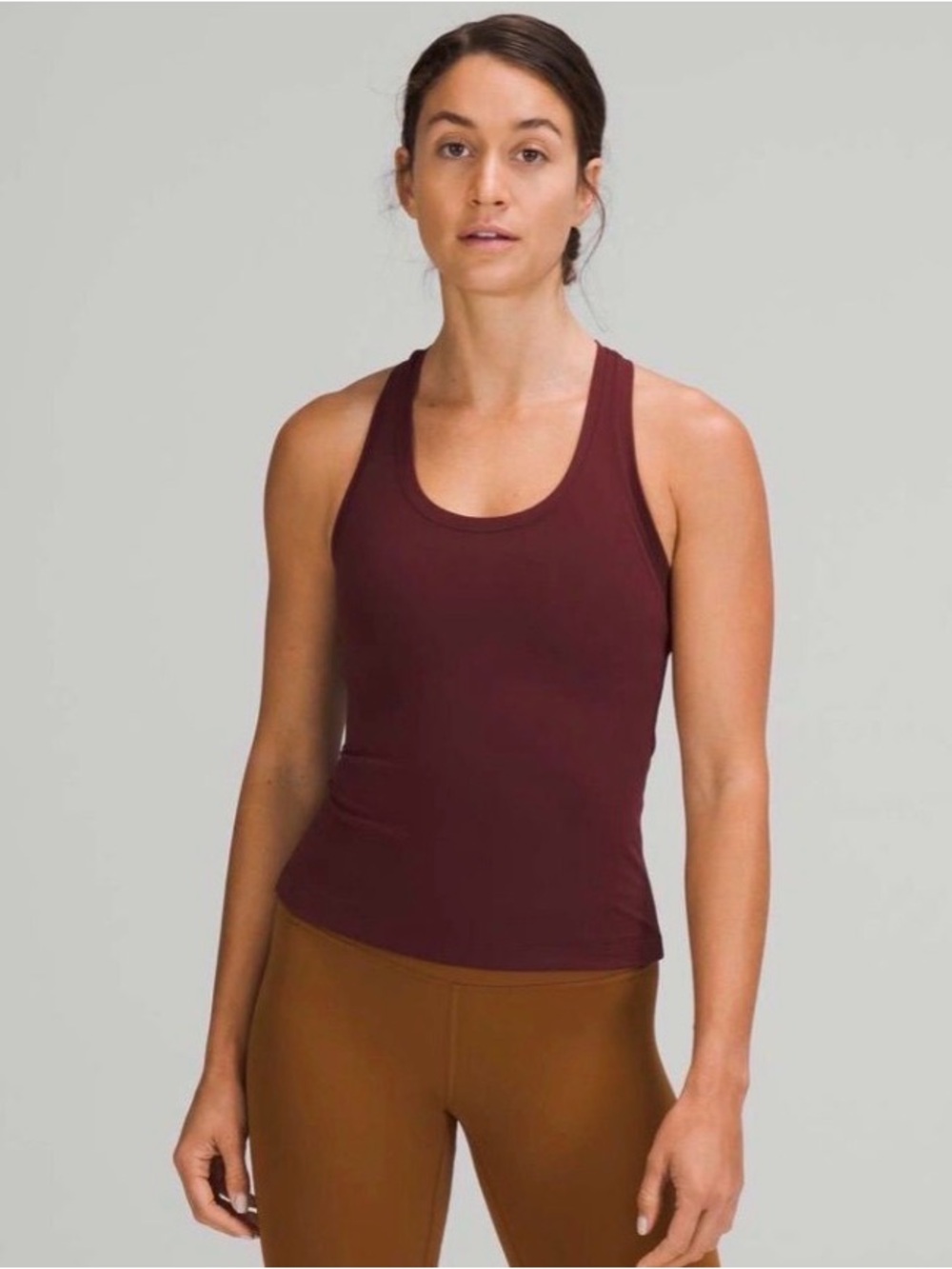 Lululemon Cool Racerback Tank Top Shorter Length in
Red Merlot Size 14